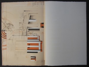 Pages of a book. Labyrinth. 18.5x75cm. 1978.